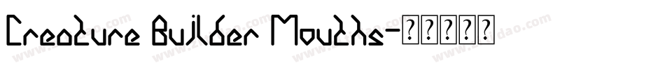 Creature Builder Mouths字体转换